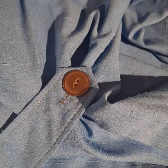 1960's Deadstock‎ Vintage Tumbleweeds Blue Polyester Shift Dress Size 20 NEW - Picture 6 of 6